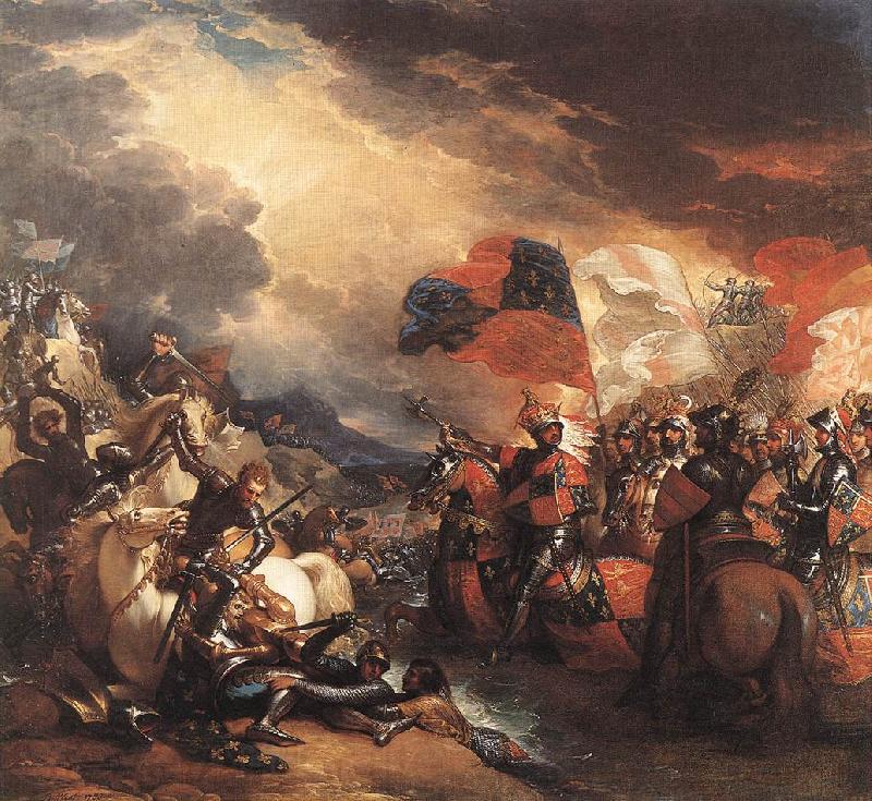 WEST, Benjamin Edward III Crossing the Somme Germany oil painting art